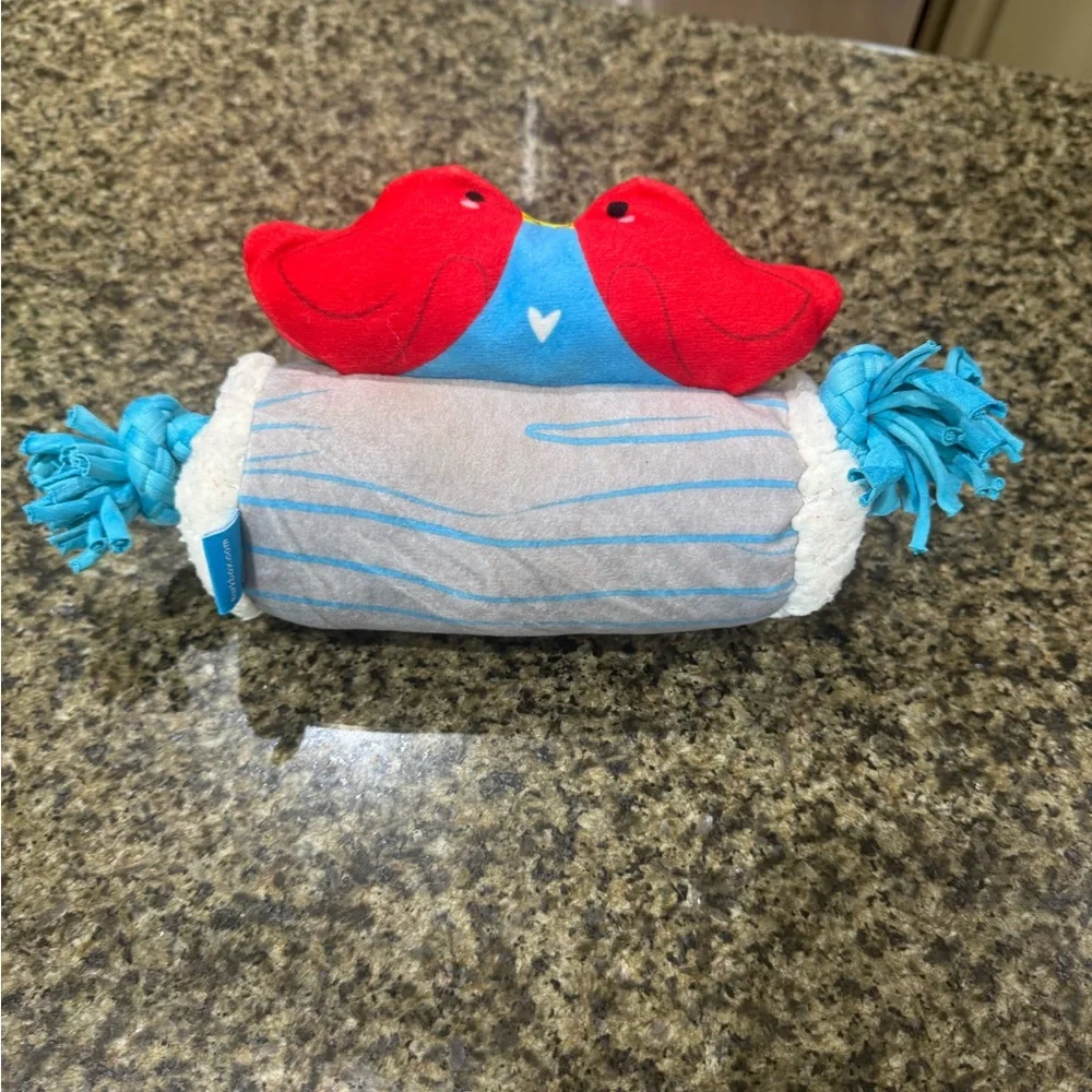 BOGO💥 BARK Red and Blue Bird Plush Squeaky Toy - Picture 6 of 8